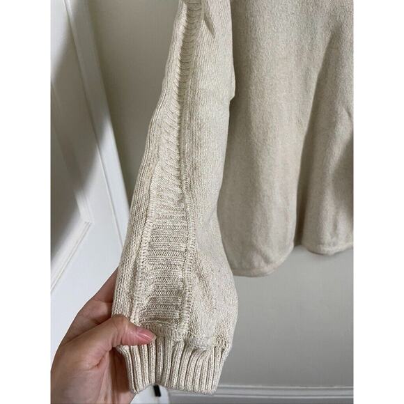 Eddie Bauer Sweater Mens Large Vintage Blank Ribbed Knit V-Neck Heather Brown - Picture 4 of 6